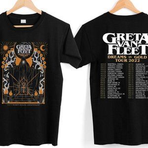 2 Sided Greta Van Fleet Band T-shirt Gift for Men Women Fans GV83